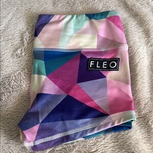 Fleo Athletic Shorts Small Geometric Multicolor